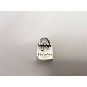 Authentic  Pandora Sterling Silver 925 Shopping Bag Charm